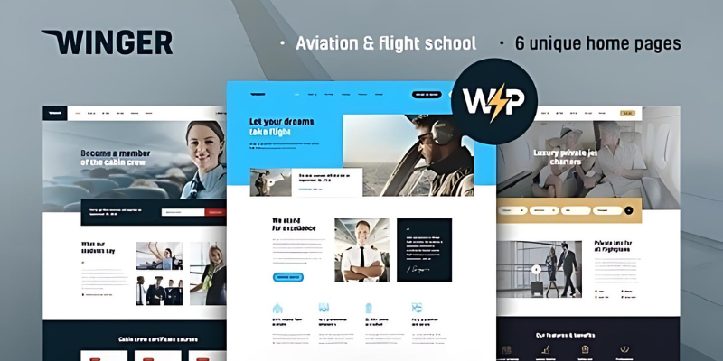 Winger – Aviation & Flight School WordPress Theme