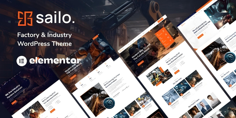 Sailo - Factory & Industry WordPress Theme