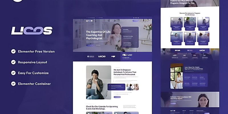 Licos - Life Coach & Psychologist Services Elementor